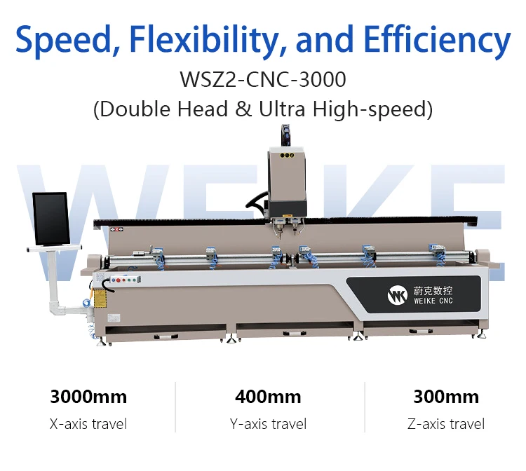 Weike Cnc High Precision Aluminum Profile Cnc 3 Axis Milling And