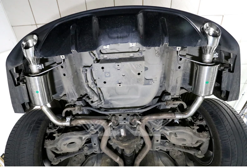 Factory direct sales cat back Exhaust Pipes For Ford Mustang 3.7 5.0 mufflers tail section