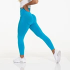 NVGTN Supplier High Quality Compression Yoga Pants Caribbean Contour Seamless Leggings
