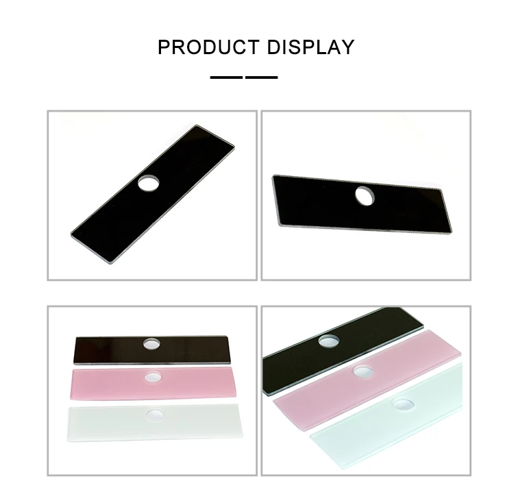 Family hotel high-end bathroom black panel glass switch knob