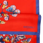 Red Scarf Soft Supplier Silk Scarves With Yellow Blue And Red Ladies Scarf Silk For Womens
