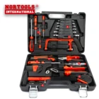 Tool House 49pcs Hot Sale Plastic Case Hand Tool Set For House Repairing With Plastic Box