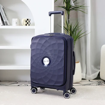 Multifunctional front opening PP material scratch-resistant wear-resistant suitable business travel good quality carryons