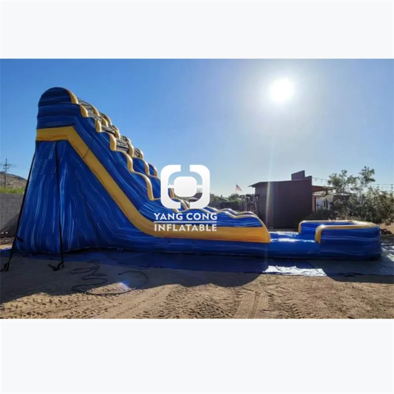 pvc material inflatable water slide