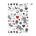 Nail Decorations 3D Black White Snake Design Nail Sticker Decals For Nail Decorations HBS
