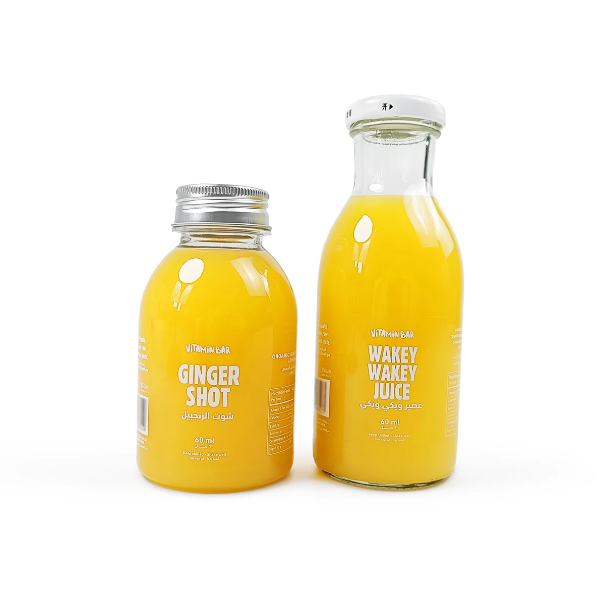 Custom Self Adhesive Transparent White Vinyl LOGO Sticker Labels, Clear Fruit Juice Beverage Glass Jar Bottle Packaging Label