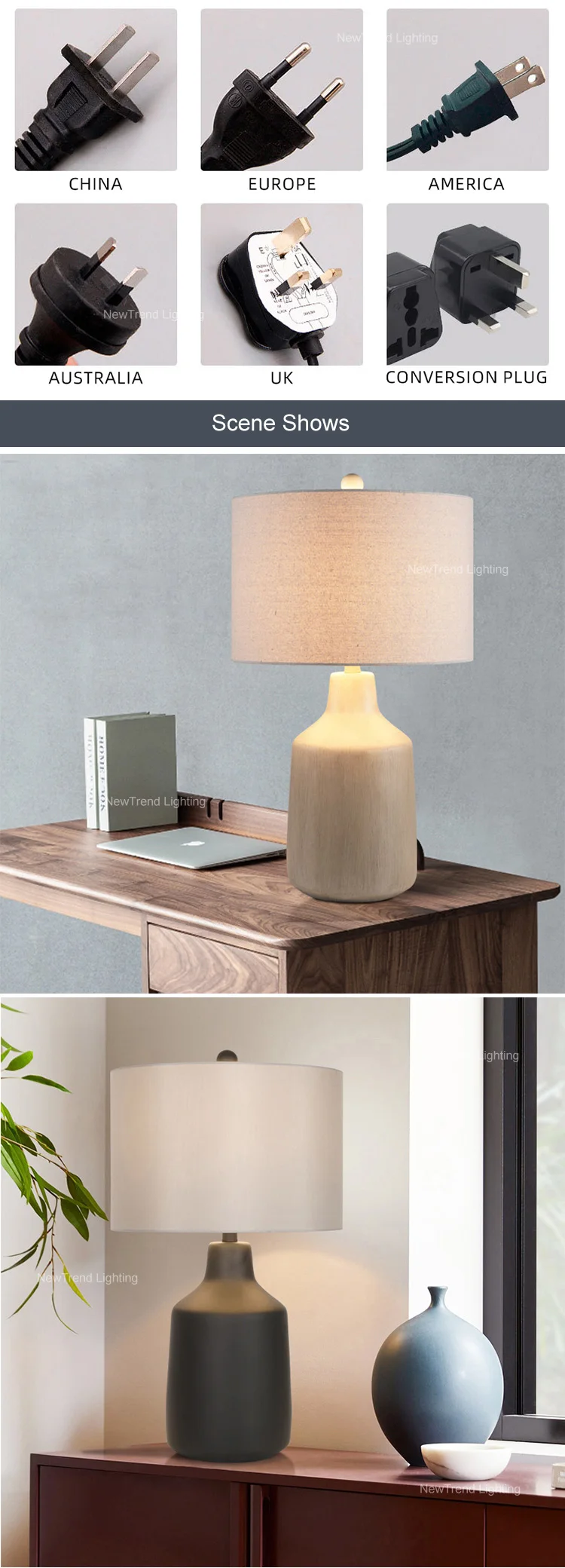 tr0023 modern style indoor decorationroom bedroom restaurant hotel led cement table lamp-3