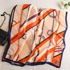 Satin Scarf For Women 2021 New Trending Long Polyester Custom Print Silk Satin Scarf Shawls For Women