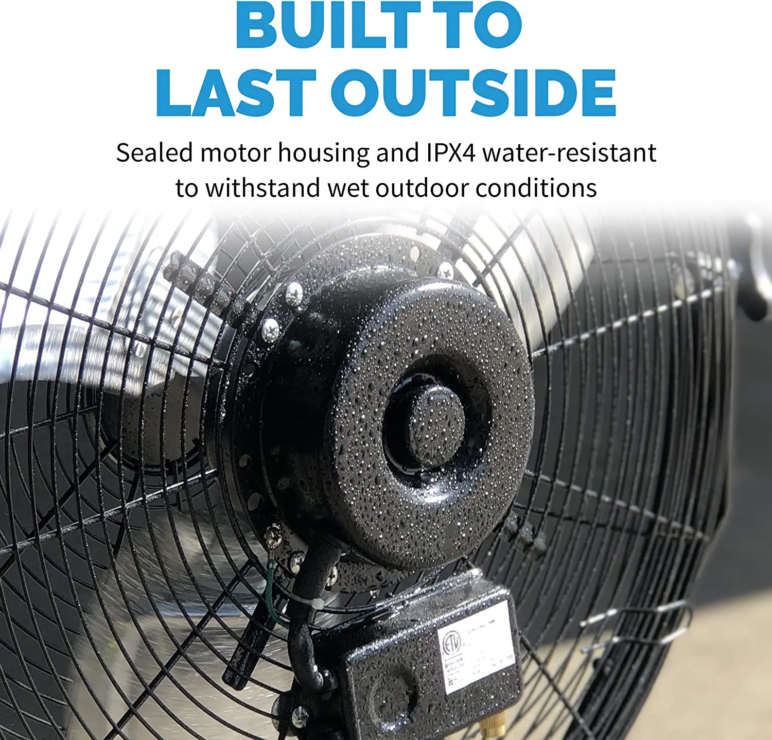 Wall Fan, Waterproof, 120, Electric - detail 10