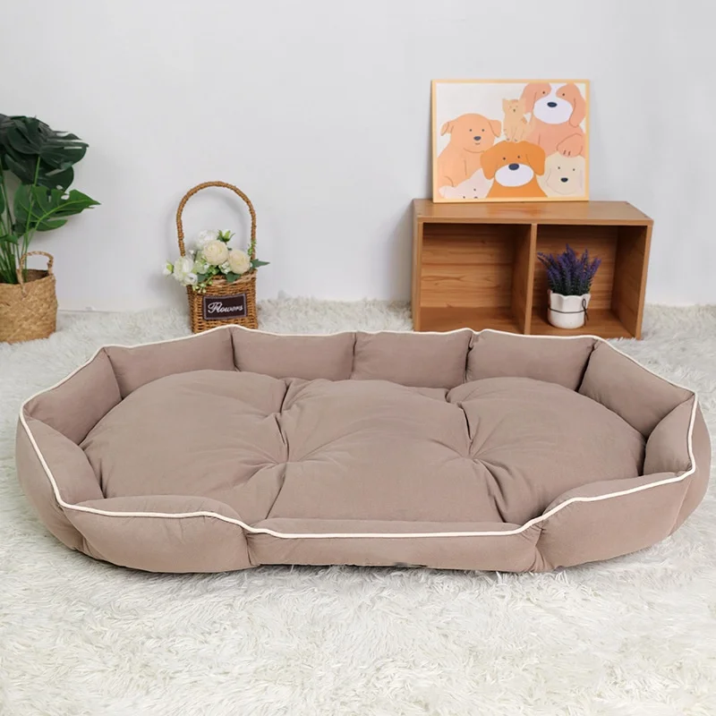 product washable kitten bed nonslip round fluffy plush pet bed for pets-54