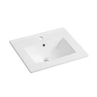 European Bathroom Lavabos Thin Edge Rectangular Cabinet Basin Countertop Sinks Vanity Hand Wash Basin