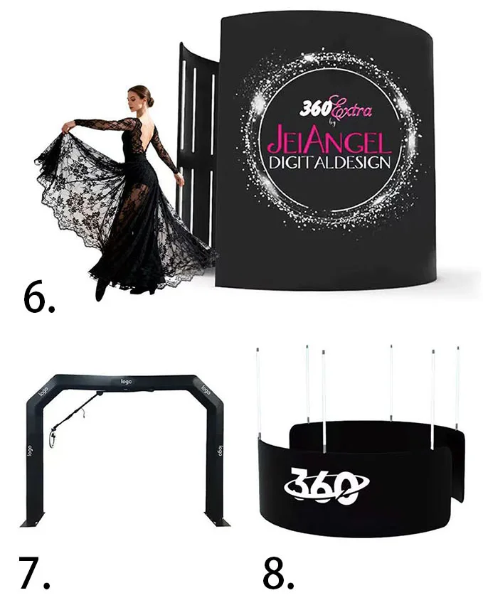 360 Overhead Photobooth Backdrop Display Stand for Decoration with RGB Light Hfb8c280a24124fb195ed7f3b42ba6ba2x