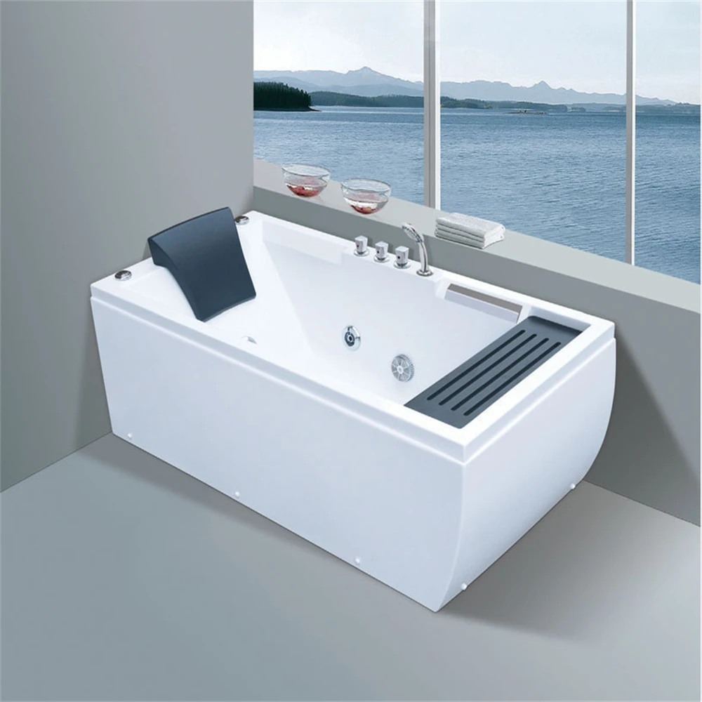 1700mm long massage acrylic bathtub indoor room whirlpool bathtub