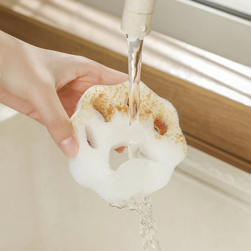 Custom Cat paw Washing Scrub Sponge Kitchen Dish Cleaning Sponges Dishwashing Cloth