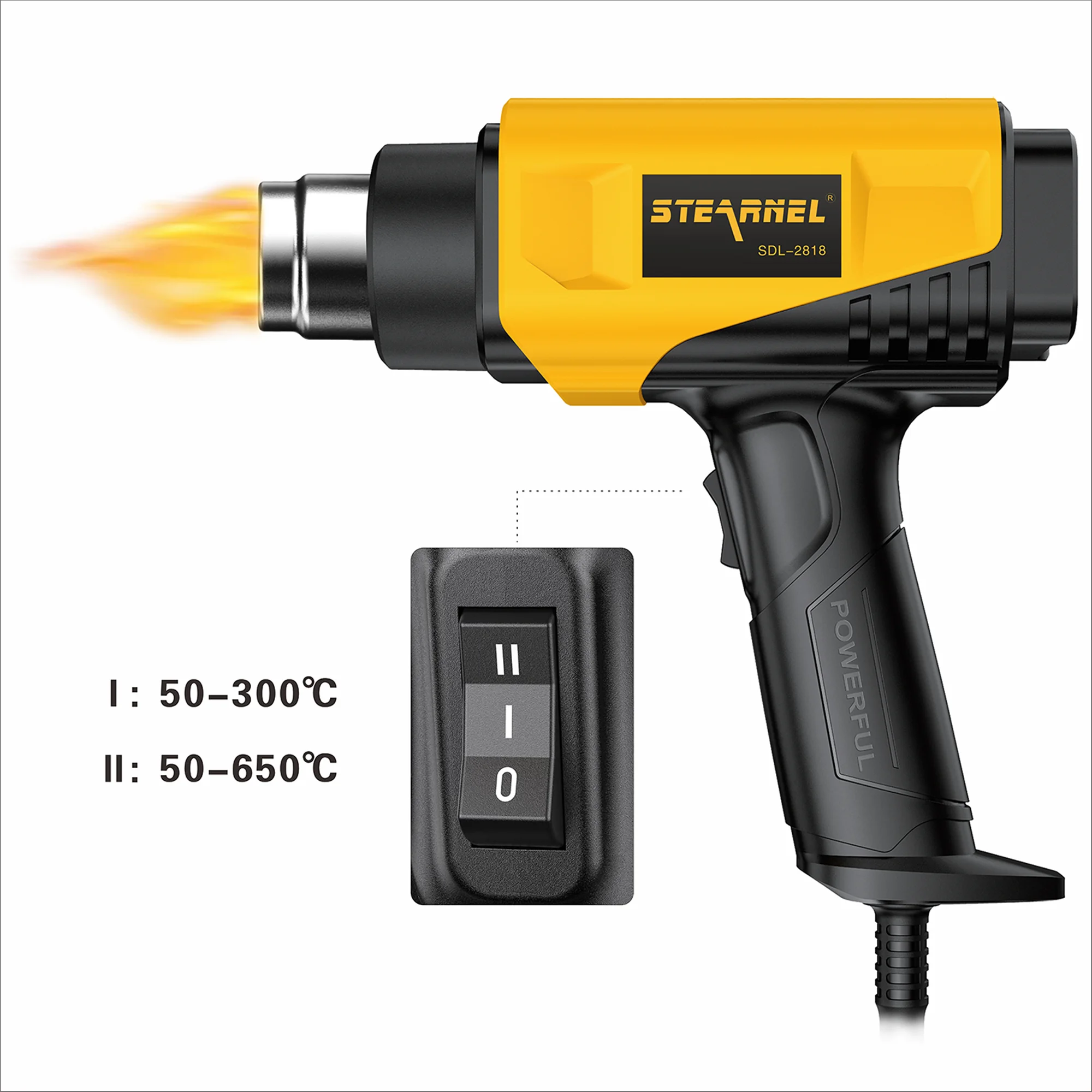 Adjustable Electric Heating Blower, STERNEL, 2000W, LCD - detail 4