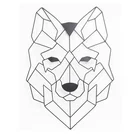 Art Art Wall 3d Art New Metal Wall Art Geometric Wolf 3D Wall Silhouette Metal Wall Decor Home Office Decoration