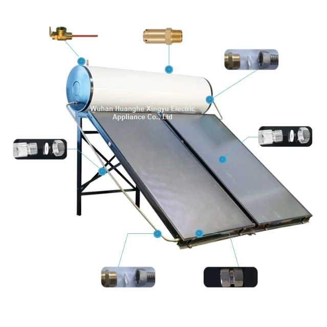 Enamel Heat Storage Water Tank Integrated Flat Plate Pressurized 100L-300L All-in-One Flat Plate Solar Water Heater