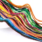 Wholesales 2mm Glass Crystal Rondelle Beads 48 Cutting Surfaces Gemstones For DIY Earring Bracelet Necklace Jewelry Making