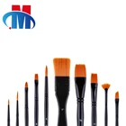 Artist School Supply Synthetic Nylon Hair Artist Craft Paint Brushes Kits For Acrylic Oil Watercolor Face And Body Painting