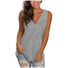 Women's Vest New Fashion Sleeveless V-neck Sexy Beach Casual Women's Vest