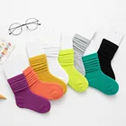 Kids Colour Socks Custom Children's Slouch Socks Combed Cotton Candy Colored Little Girls Kids Socks