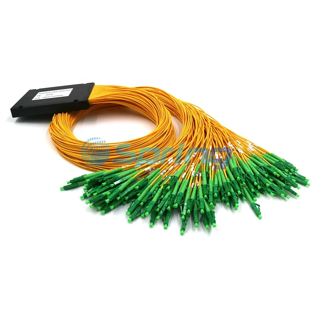 Ftth Pon Epon Gpon Passive Network Fiber Optic Spliter Type 2 128 Lc