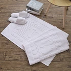 Bath Mats Bath Mat 100% Cotton Luxury Hot Selling Customized Bathroom Jacquard Bath Mats
