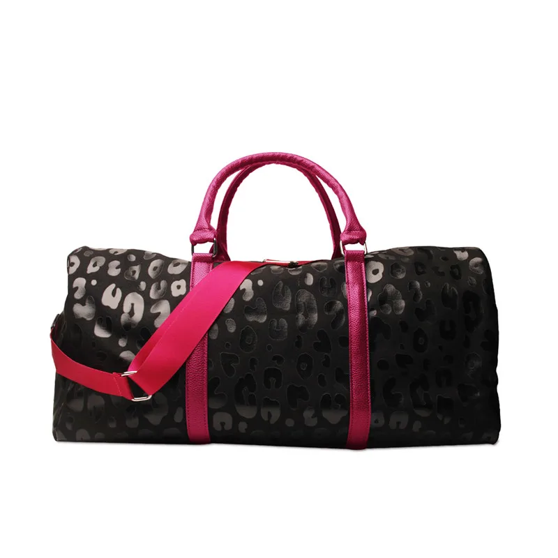 Black Leopard Duffle Bag Weekender Bag 