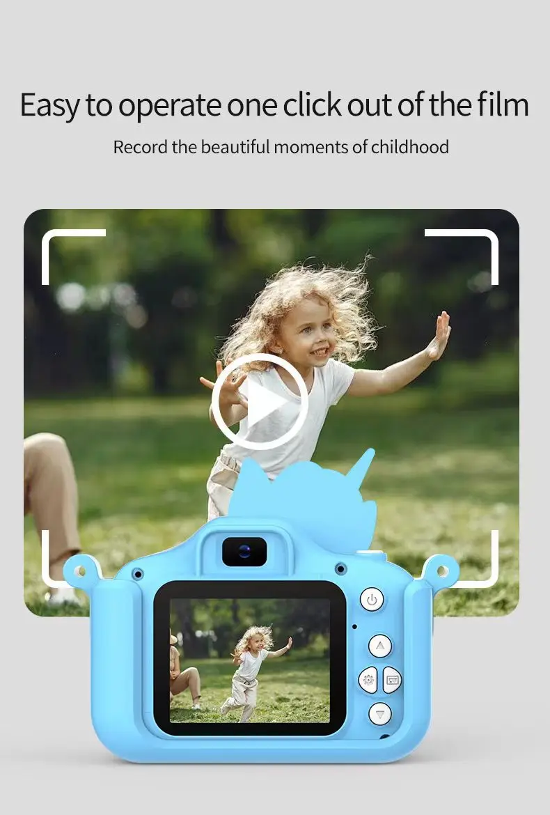 2024照片视频数码相机卡通1080P高清双相机