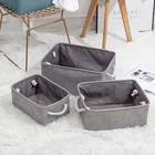Toy Box Foldable Makeup Canvas Fabric Cotton Storage Cube Basket Home Toy Storage Box Kid