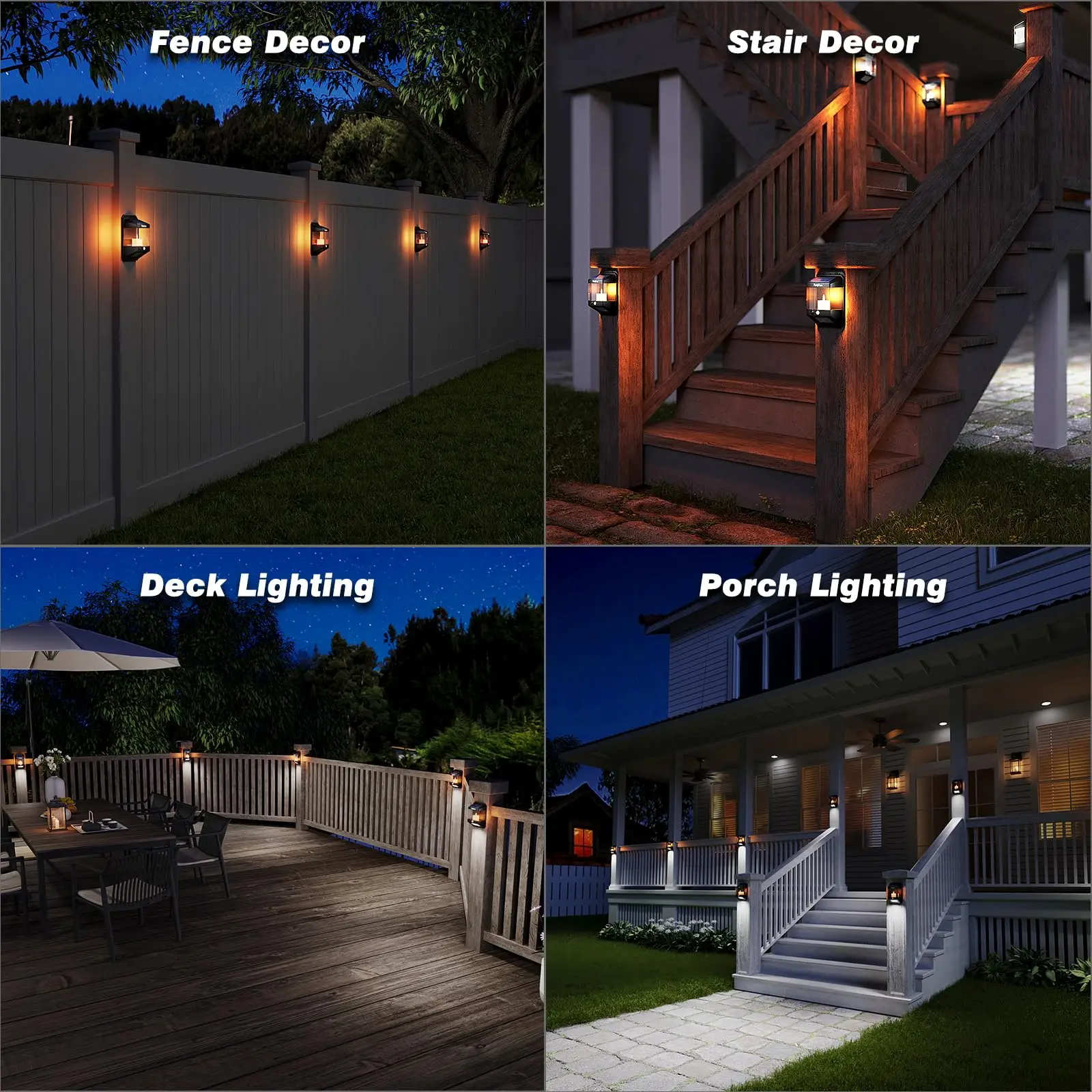 5W Solar Motion Sensor Lights LED Security Deck light Outdoor IP65 Waterproof Solar Wall Lamp Yard Solar candle Fence light