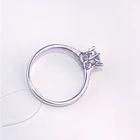 Ring 18k Gold Plated Jewelry Sterling Sliver Women Diamond Ring
