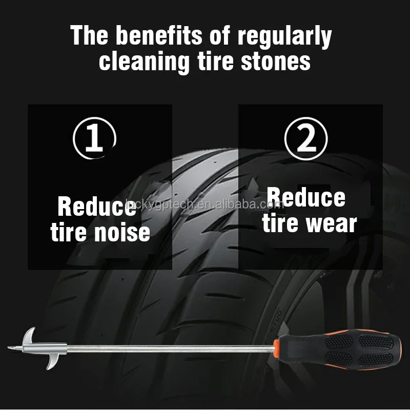Car Tire Stone Cleaner Stone Cleaning Tool Tire Cleaning Hook Tire Cleaning Tool Stone Hook Repair Accessories