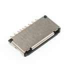 Mobile Phone Tf Card Connector Height 1.5mm 1.7mm Simple Switch Type 4 Pin 9pin Card Connector For Mobile Phone