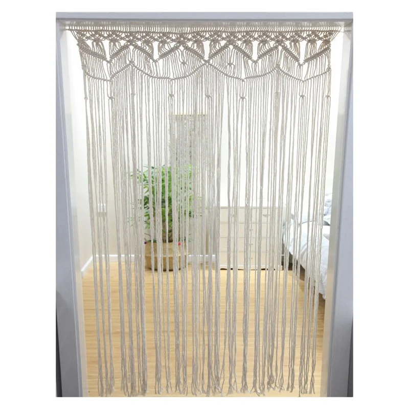 Handmade Backdrop Design Wedding Party Macrame Door Curtains for the Living Room
