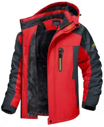 Manufacturers for Customs Clothes Men's Fleece Lining Parka Jacket Winter,Ski Snowboard Jackets Windproof Removable Hoodie Coats
