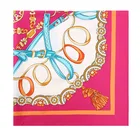 Scarf Twill Digital Printed Belt Tassel Pattern Silk Shawl Women's Large Square Satin Scarf