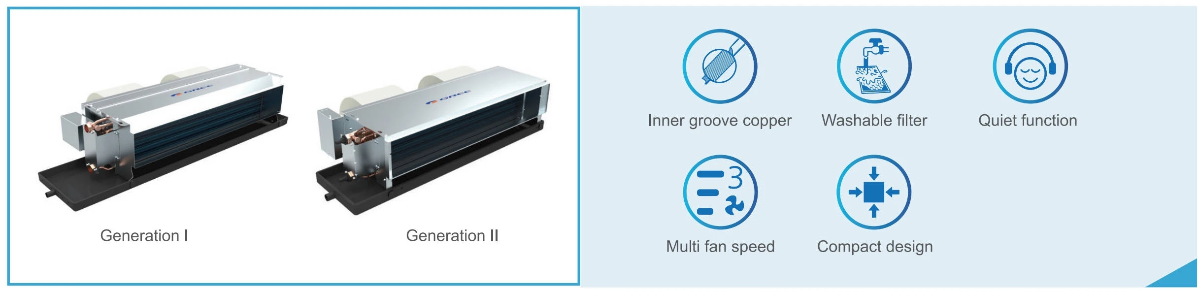 Fan Coil Unit, HVAC, 7000Btu, 1.85kw, FP-34WAH/G-K - detail 6