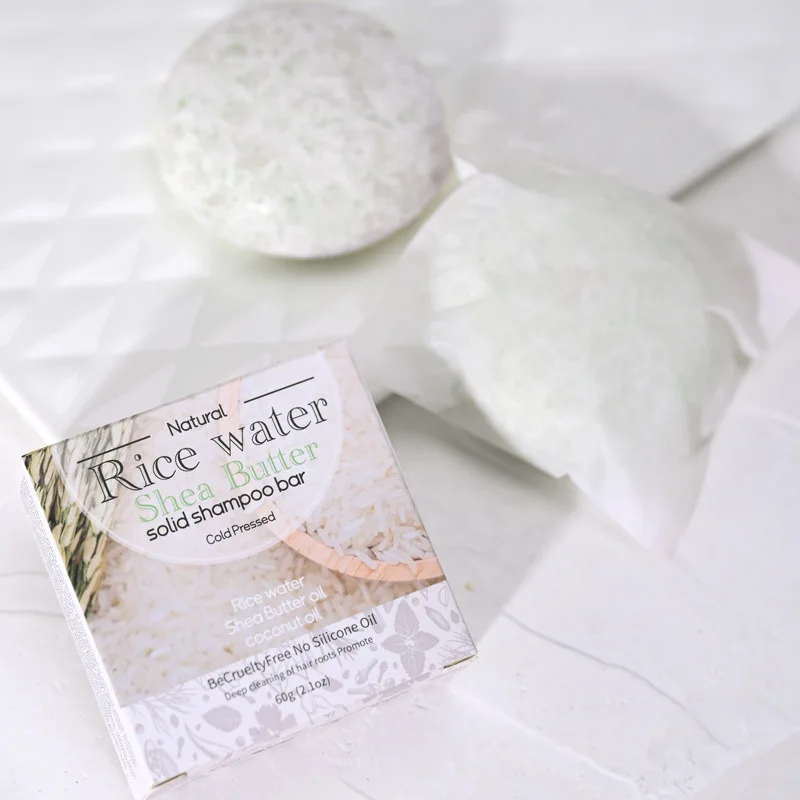 High quality Rice Handmade Wash Rice Water Shampoo Soap Rice Soap Moisturizing Shampoo Cake