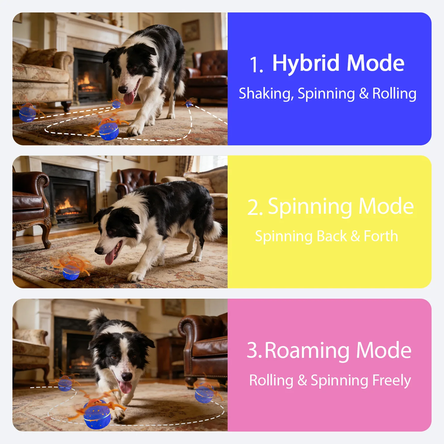 Hot E-TPU Pet Toy Ball Light up Sound Interactive Bouncing Ball Durable Chew Toy for Dogs Self Play Boredom Relief Pet Products factory