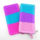 Pencil Box Silicone Zipper Bag Pencil Case Kids Back To School Suppliers Zipper Pen Box Office Pen Pouch