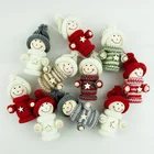 Doll Custom Decorations Santa Snowman Tree Ornament Plush Christmas Doll Toy For Kids