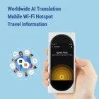 Best Seller Offline Simultaneous Voice Translation Global Multi-language Big Screen Smart Speech Translator