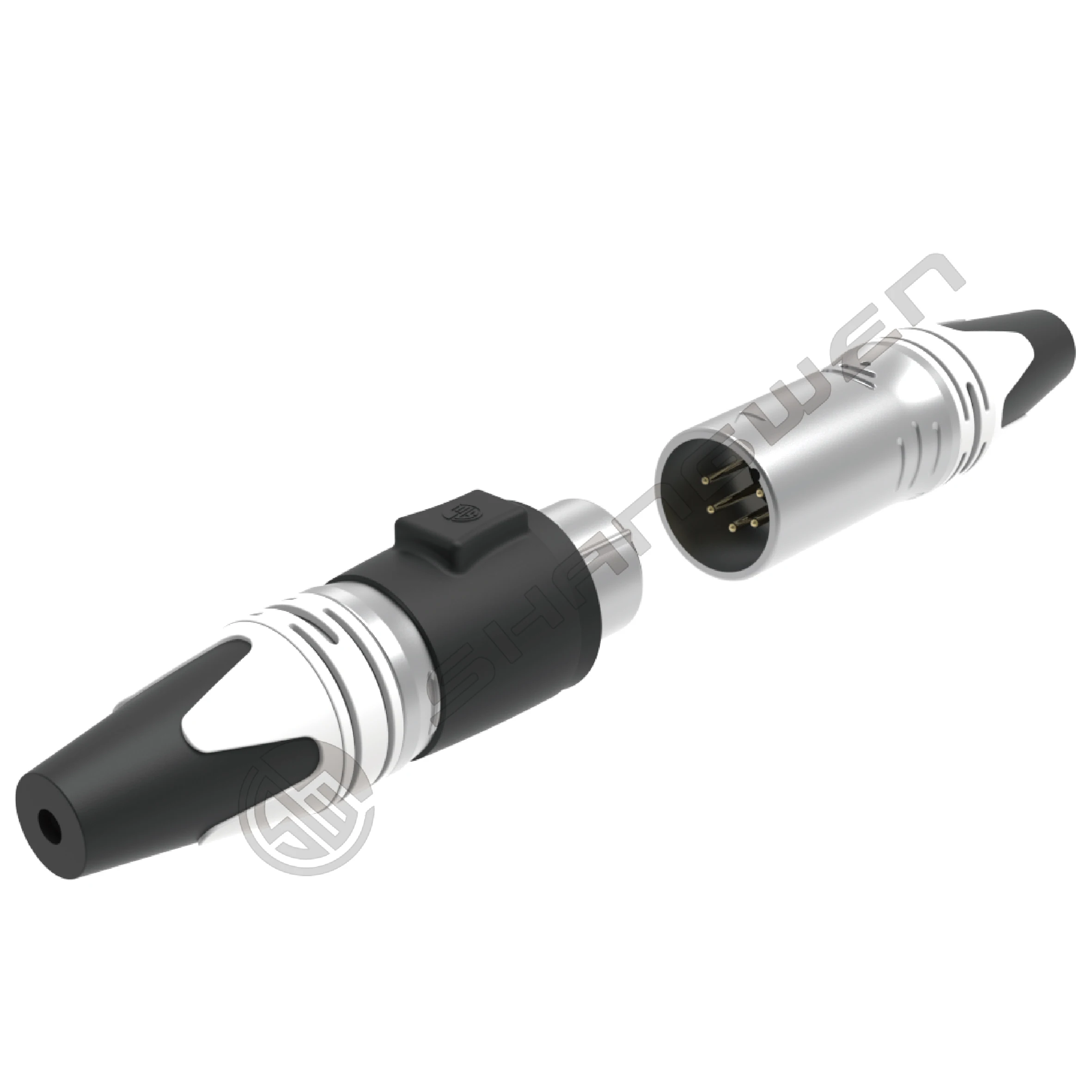 IP65 Waterproof Outdoor Audio Xlr 5-Pin Female Connector Microphone Amplifier Mixer Phantom Power Cable Xlr Connector Microphone