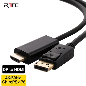 Displayport to HDMI cable Male to Male DP To HDMI Cable support 4K 60Hz up to 10m