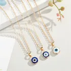 Trendy Gold Hot Sale Trendy Gold Plated Devil Eyes Necklace Blue Evil Eyes Pendant Necklace For Women