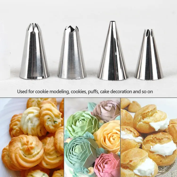 New Baking Tools Pastry Bag Nozzle Tips Fondant Pastry Diy Accessories Cake Decorating Pen Tool Kit Pastry Icing Pen Piping Kit