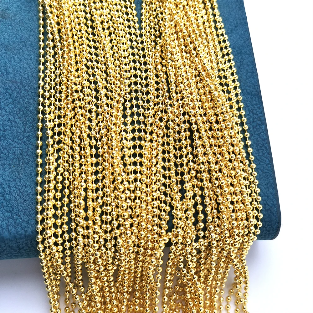 Gold Color Ball Chain Key Chain Id