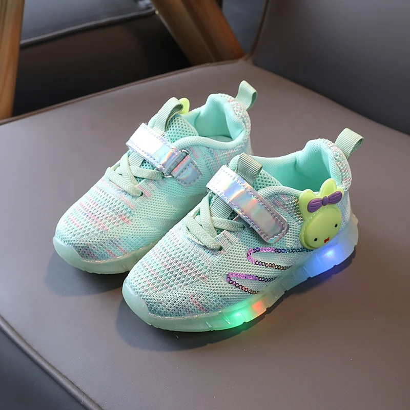 2023 New Breathable LED LIGHT Children'S Shoes Casual KIDS Shoes WITH Mesh Sneakers GIRLS