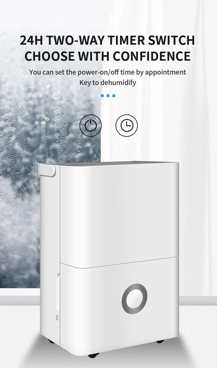 Portable Peltier Air Dehumidifier, 20l, Electric - detail 8